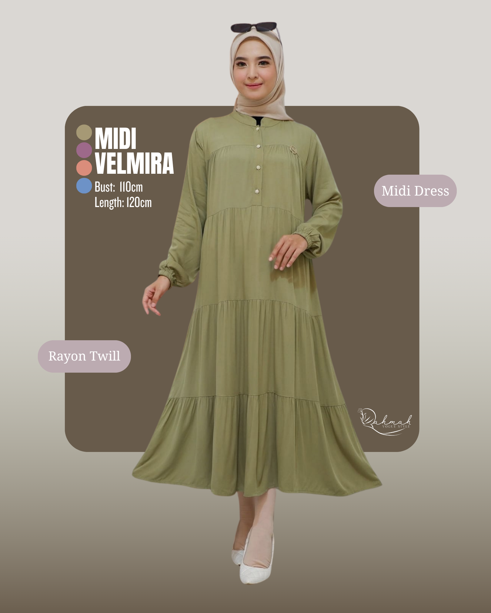 Velmira Midi Gamis